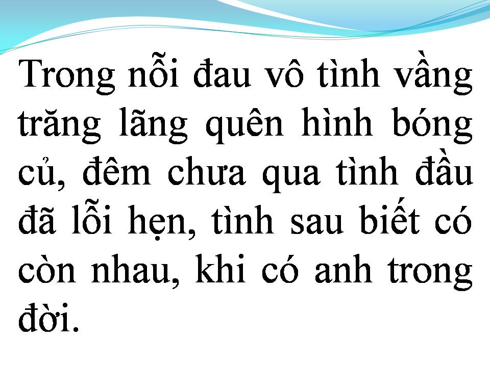 Lời bài hát VỊ ĐẮNG TÌNH YÊU