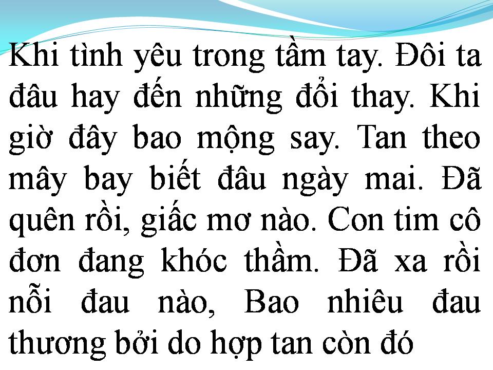 Lời bài hát VÌ ĐÂU