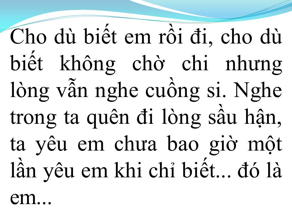 Lời bài hát VÌ ĐÓ LÀ EM