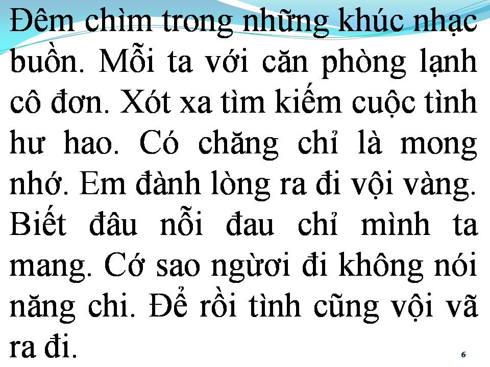Lời bài hát VÌ ĐỜI VẪN THẾ