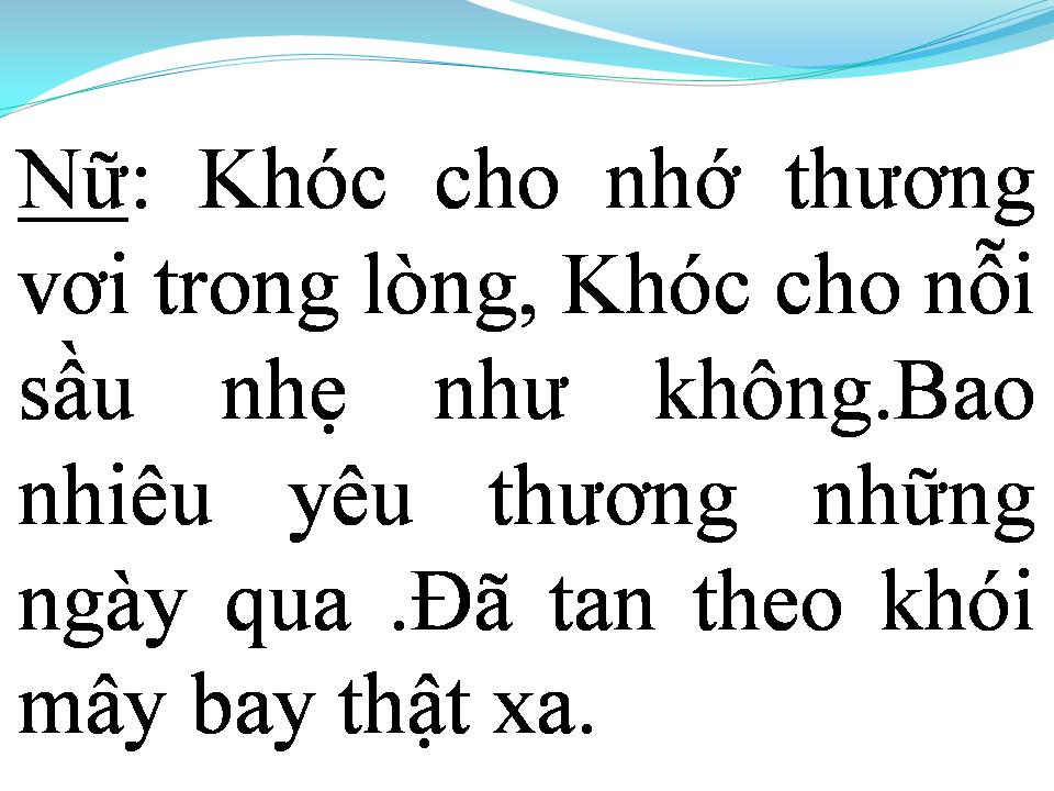 Lời bài hát VÌ EM DỐI GIAN