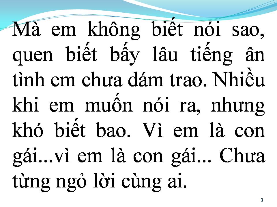 Lời bài hát VÌ EM LÀ CON GÁI