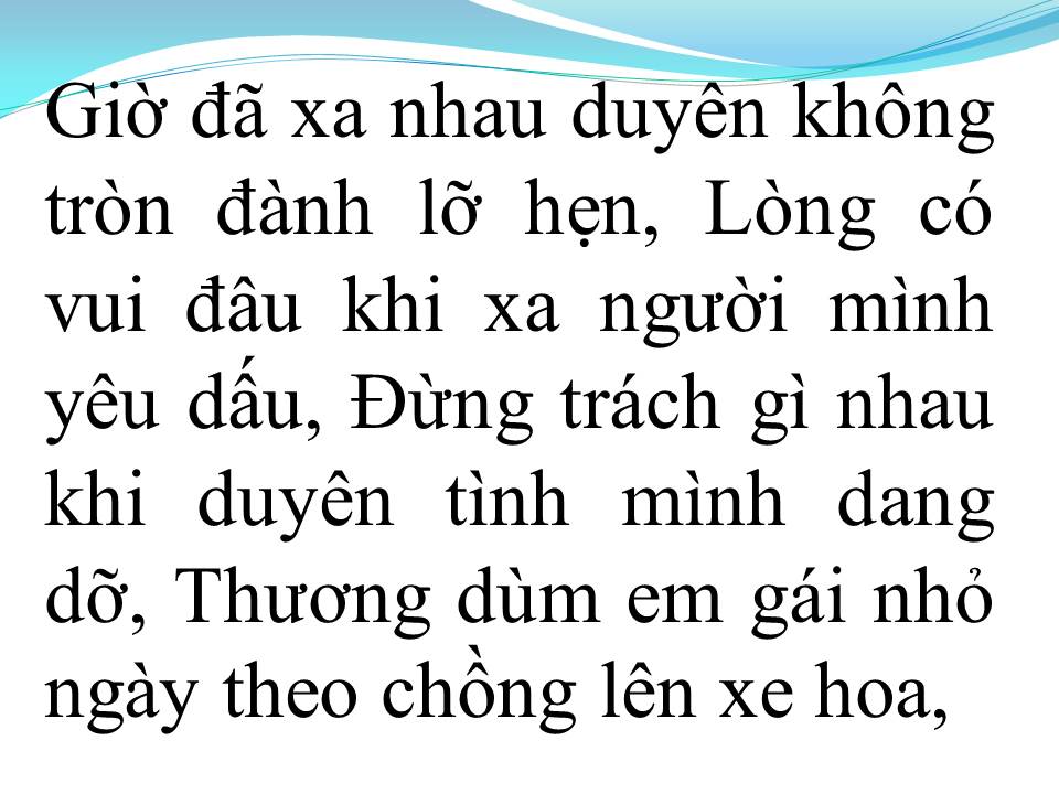 Lời bài hát VÌ LỠ THƯƠNG NHAU