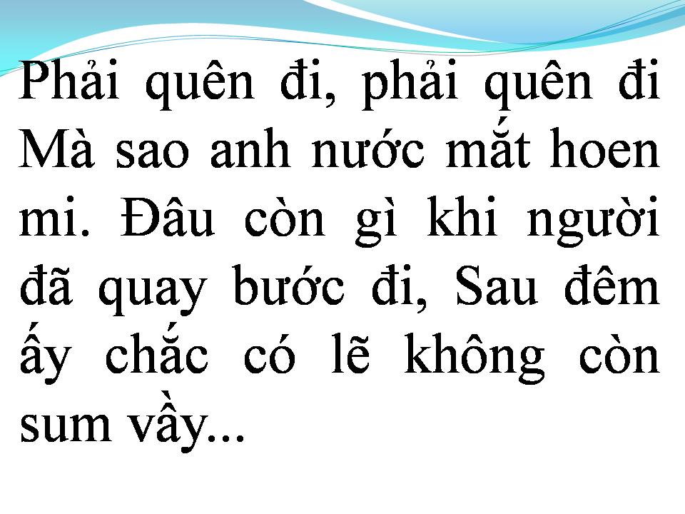 Lời bài hát VÌ MỘT LẦN YÊU