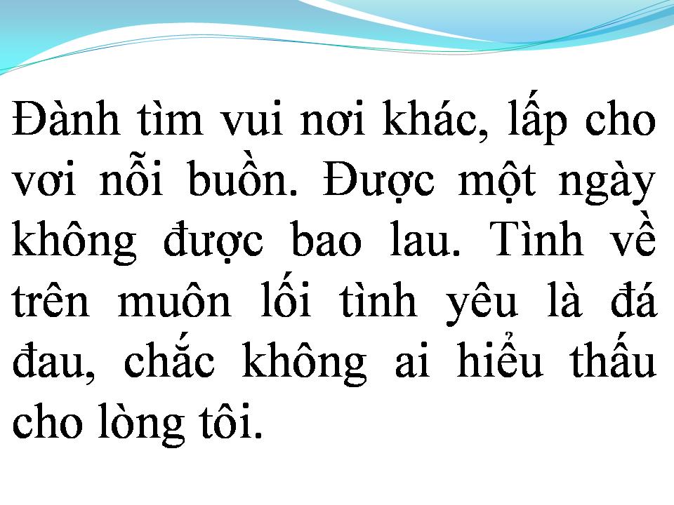 Lời bài hát VÌ MỘT NGƯỜI RA ĐI