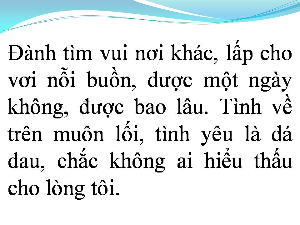 Lời bài hát VÌ MỘT NGƯỜI RA ĐI