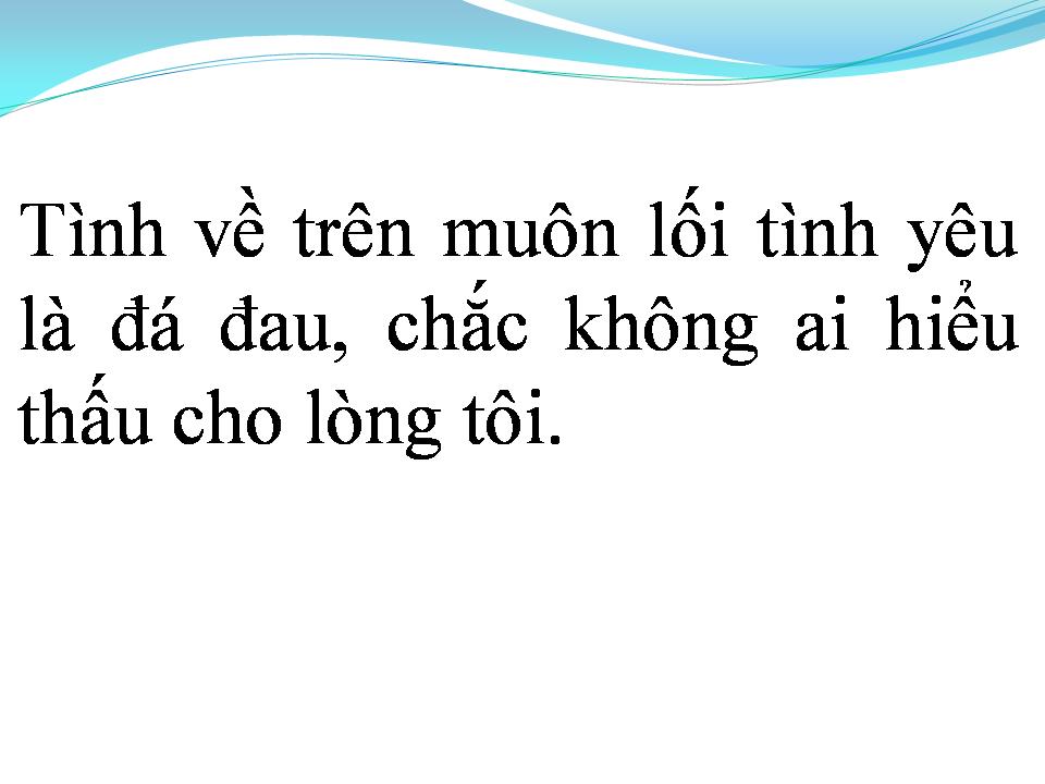 Lời bài hát VÌ MỘT NGƯỜI RA ĐI