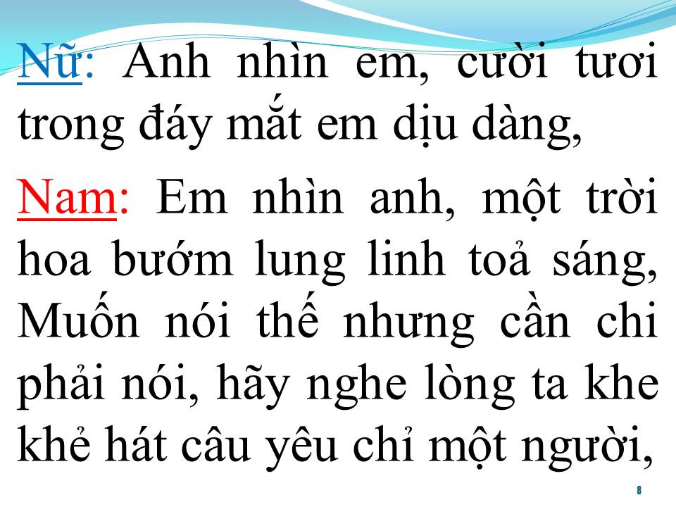 Lời bài hát VỊ NGỌT ĐÔI MÔI (SONG CA)