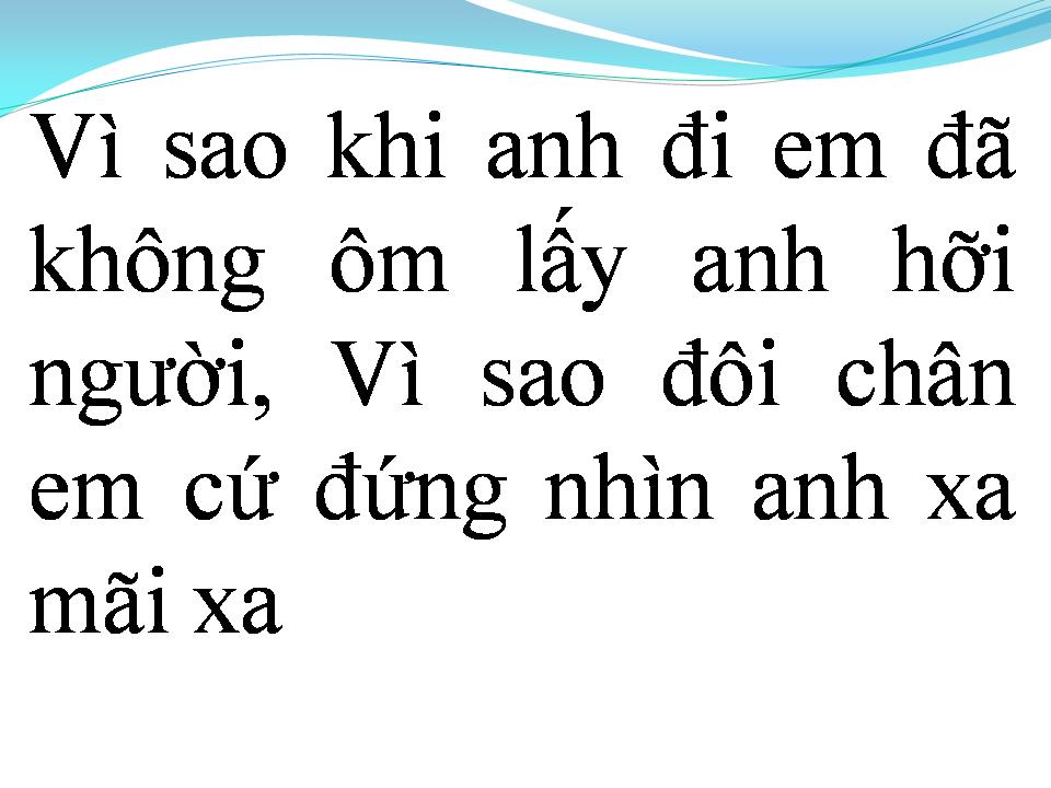 Lời bài hát VÌ SAO