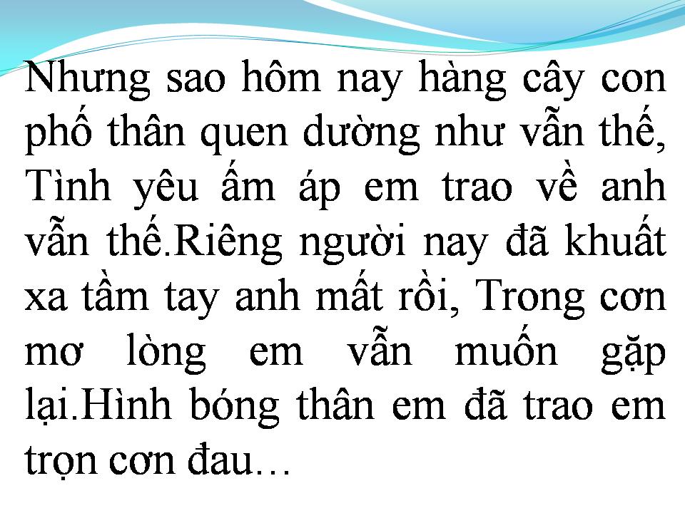 Lời bài hát VÌ SAO ANH RA ĐI