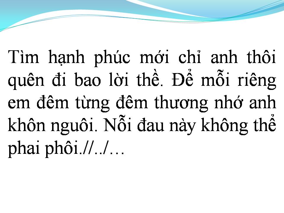 Lời bài hát VÌ SAO ANH RA ĐI