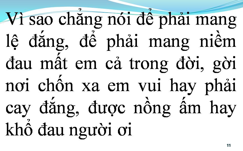 Lời bài hát VÌ SAO CHẲNG NÓI