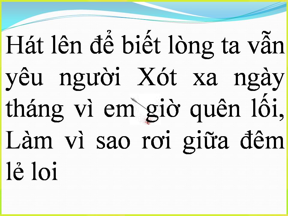 Lời bài hát VÌ SAO LẺ LOI