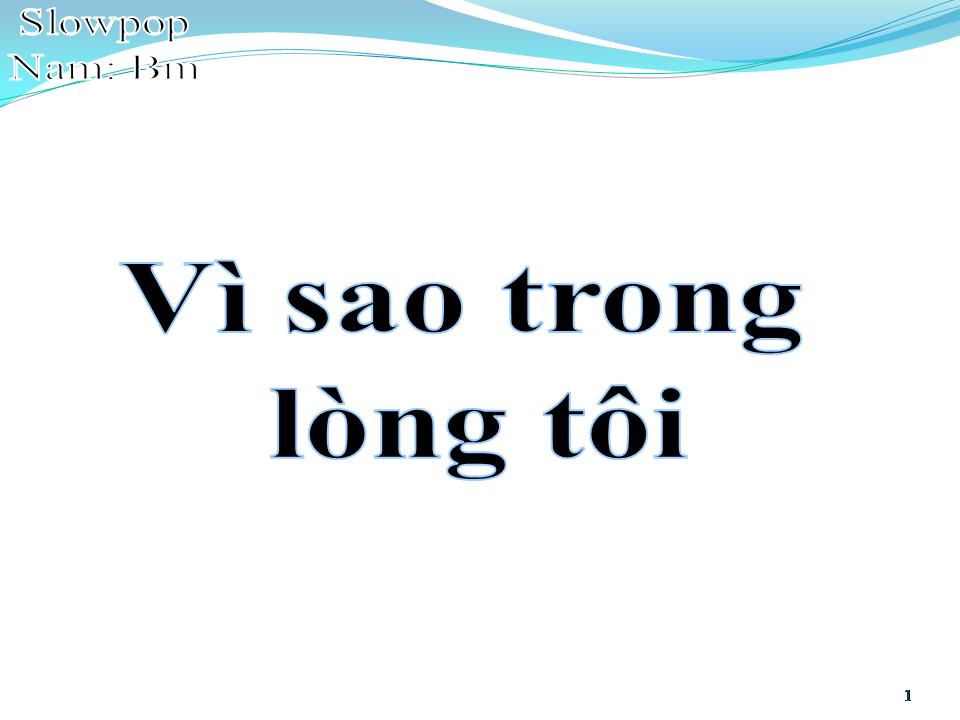 Lời bài hát VÌ SAO TRONG LÒNG TÔI