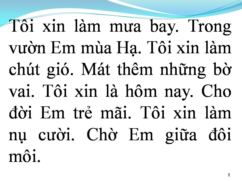 Lời bài hát VÌ TÔI CẦN THẤY EM YÊU ĐỜI