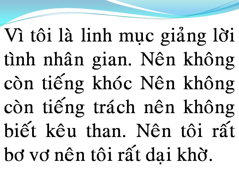 Lời bài hát VÌ TÔI LÀ LINH MỤC