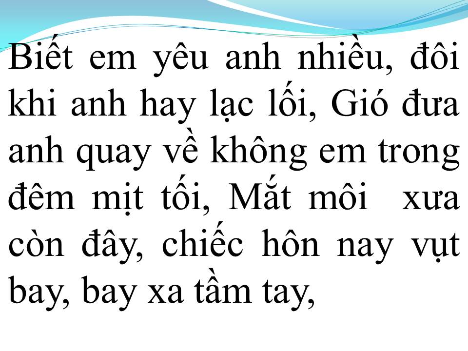 Lời bài hát VÌ YÊU