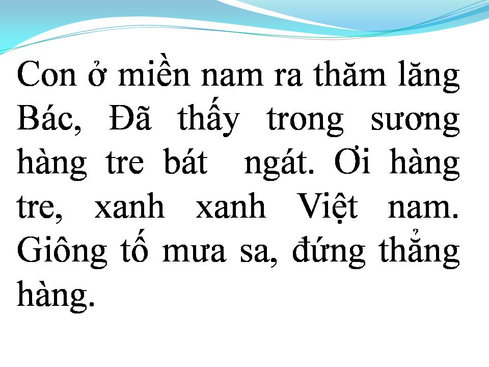 Lời bài hát VIẾNG LĂNG BÁC
