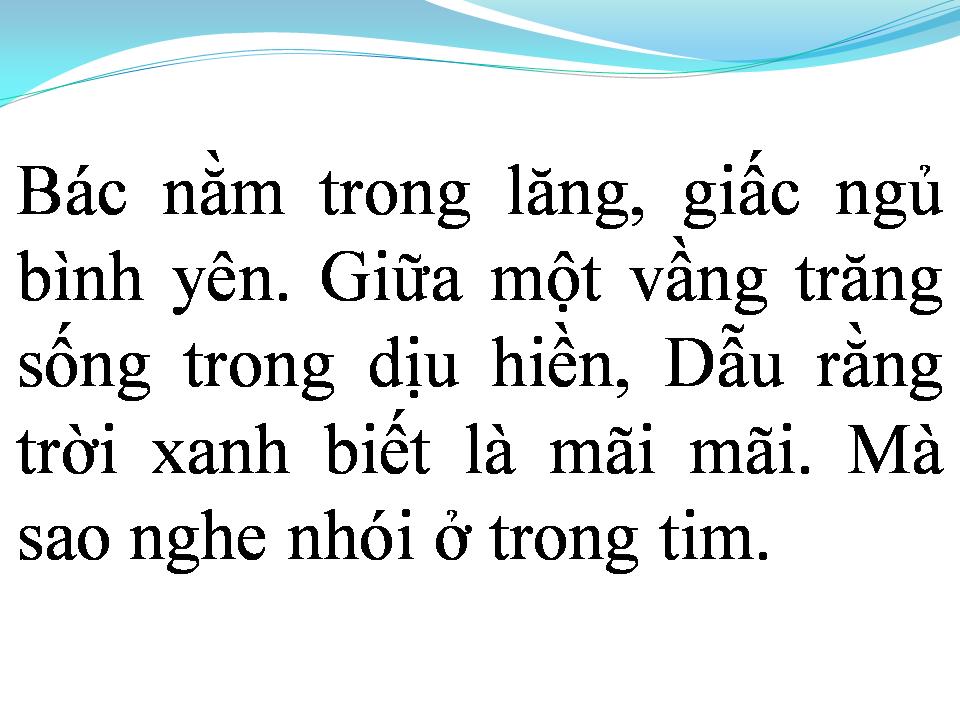 Lời bài hát VIẾNG LĂNG BÁC