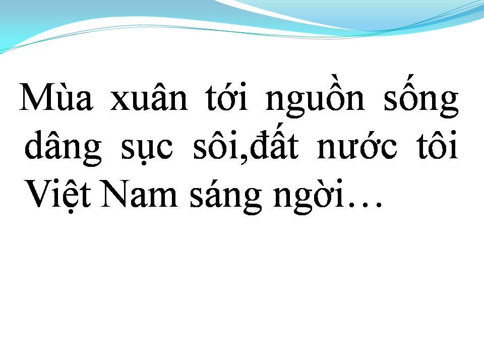 Lời bài hát VIỆT NAM QUÊ HƯƠNG TÔI