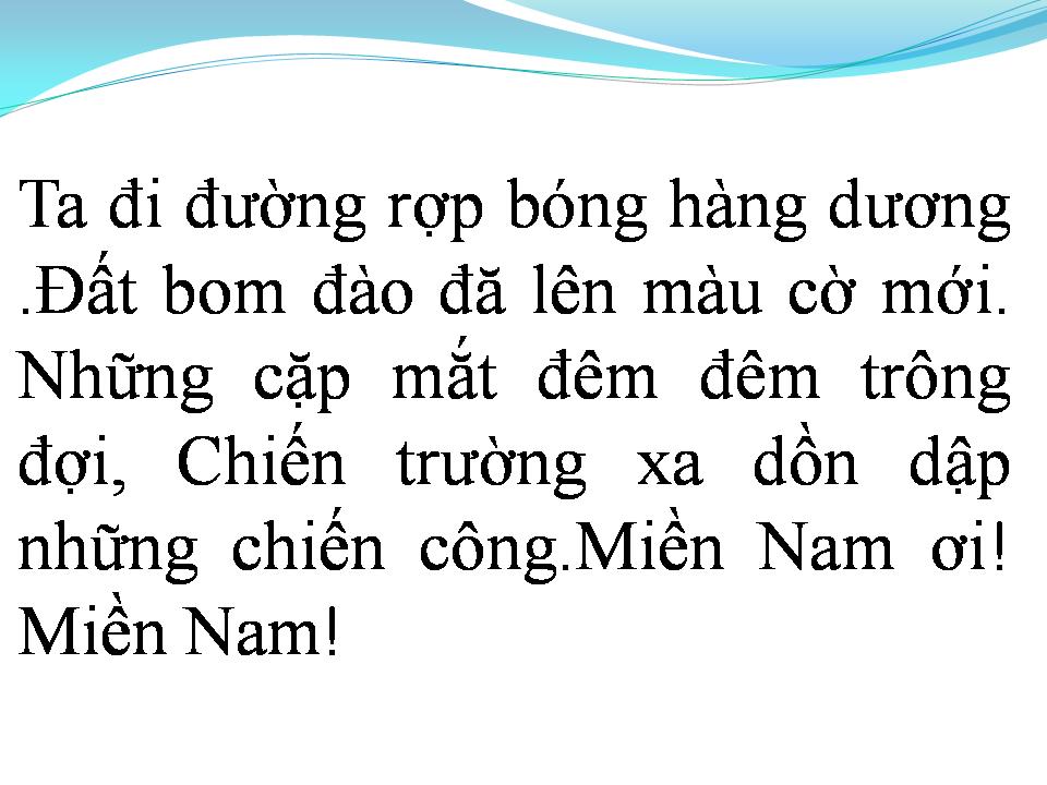 Lời bài hát VIỆT NAM TRÊN ĐƯỜNG CHÚNG TA ĐI