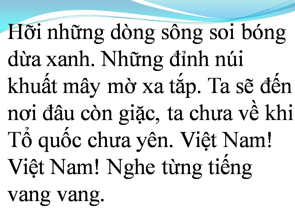 Lời bài hát VIỆT NAM TRÊN ĐƯỜNG CHÚNG TA ĐI