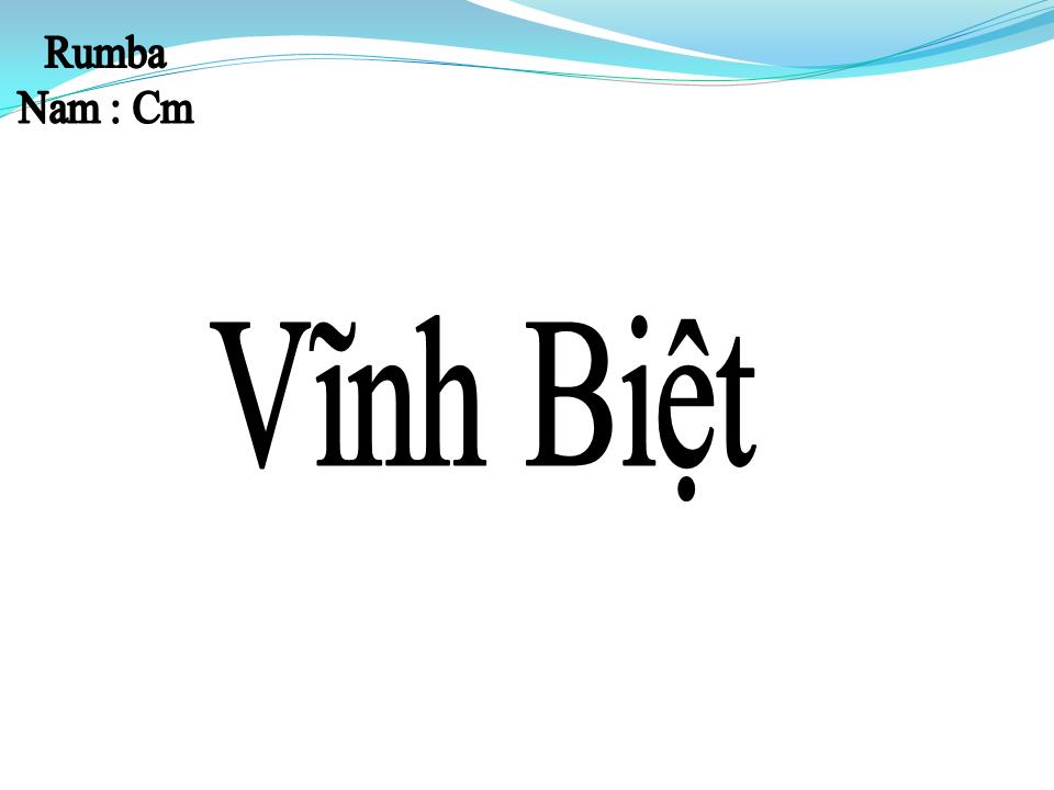 Lời bài hát VĨNH BIỆT