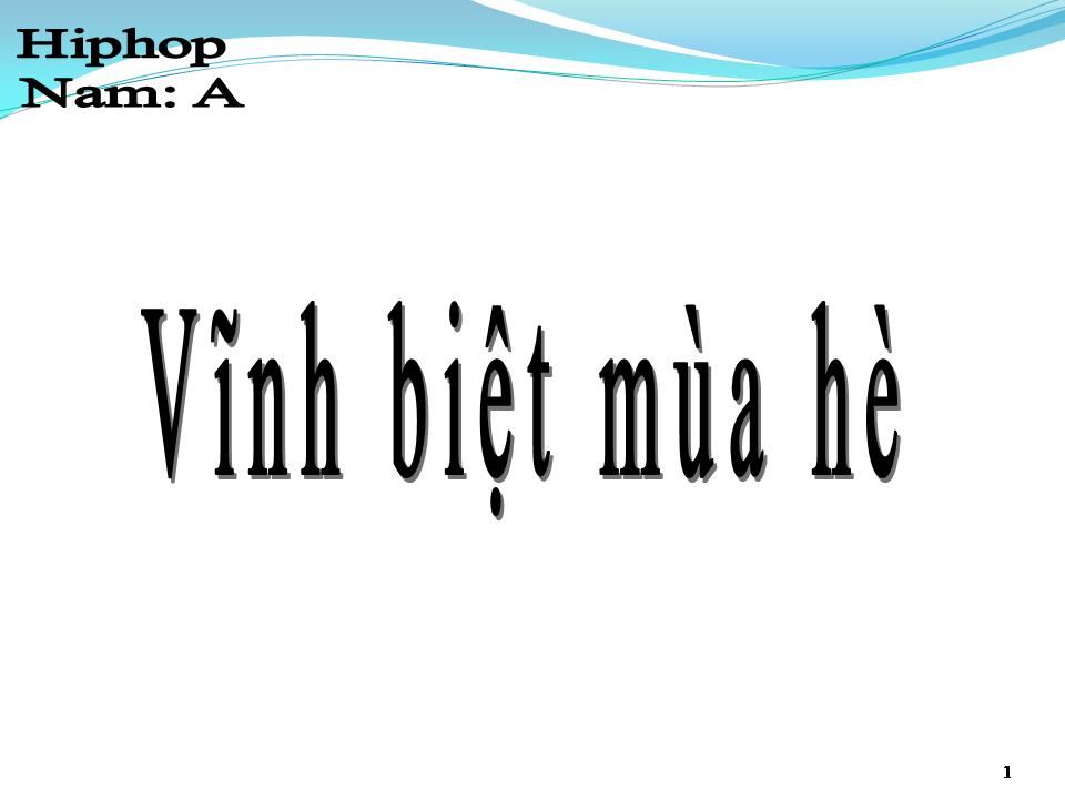 Lời bài hát VĨNH BIỆT MÙA HÈ