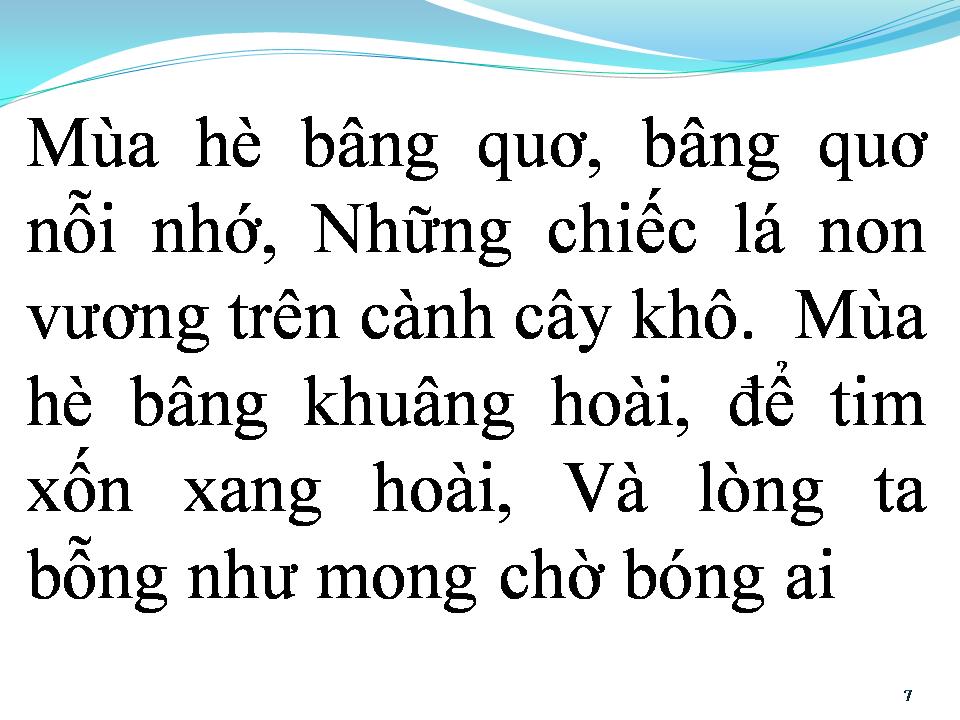 Lời bài hát VĨNH BIỆT MÙA HÈ