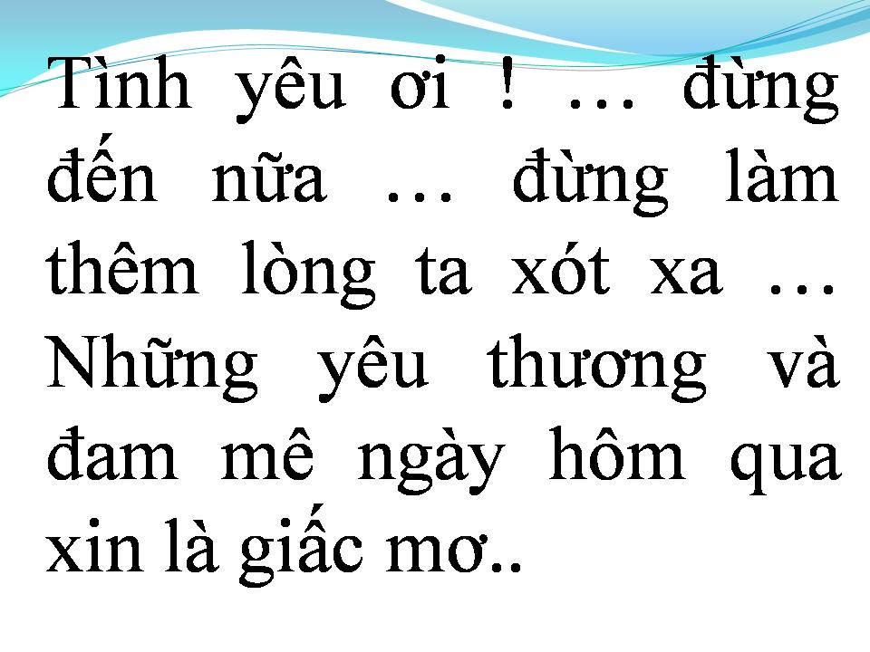 Lời bài hát VĨNH BIỆT TÌNH EM