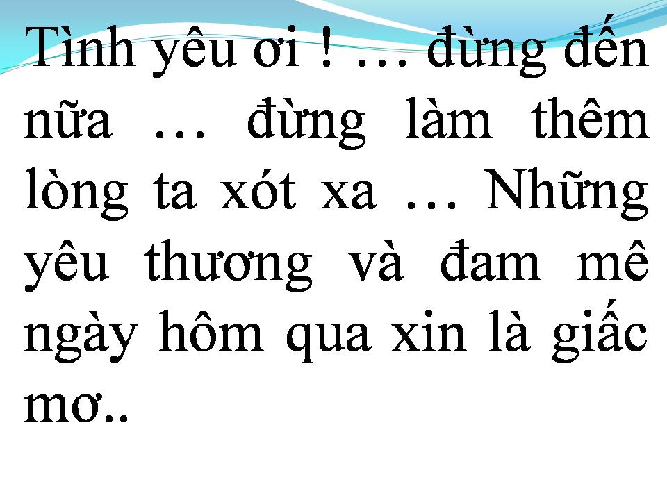 Lời bài hát VĨNH BIỆT TÌNH EM