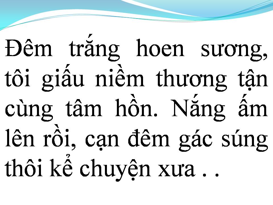 Lời bài hát VỌNG GÁC ĐÊM SƯƠNG