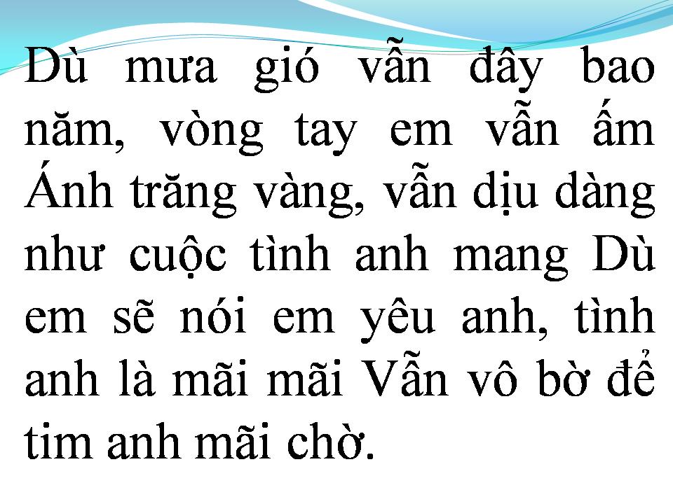 Lời bài hát VÒNG TAY ẤM