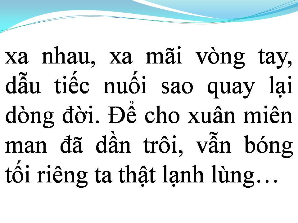 Lời bài hát VÒNG TAY CÔ ĐƠN