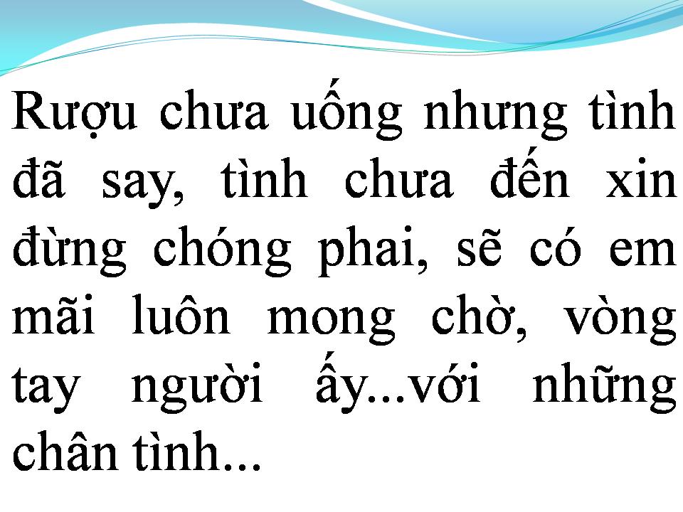 Lời bài hát VÒNG TAY NGƯỜI ẤY