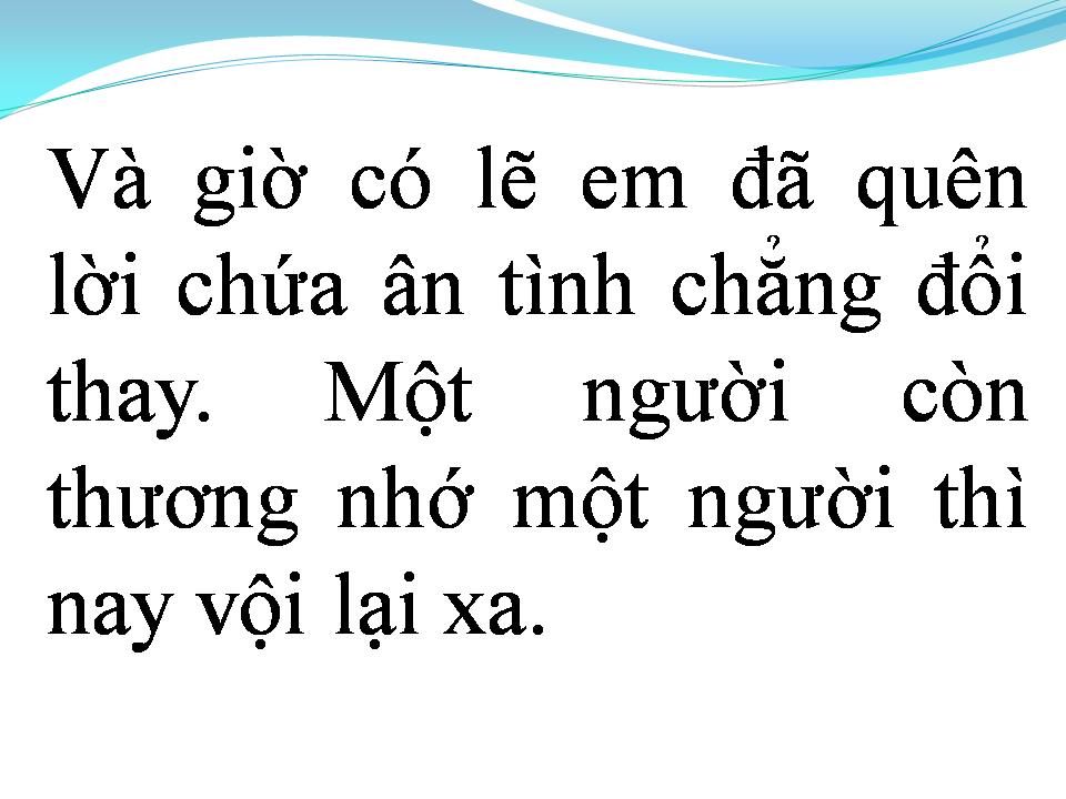 Lời bài hát VÔ TÌNH