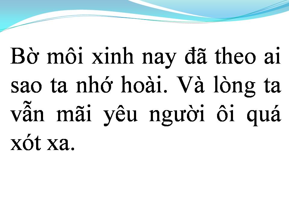 Lời bài hát VÔ TÌNH