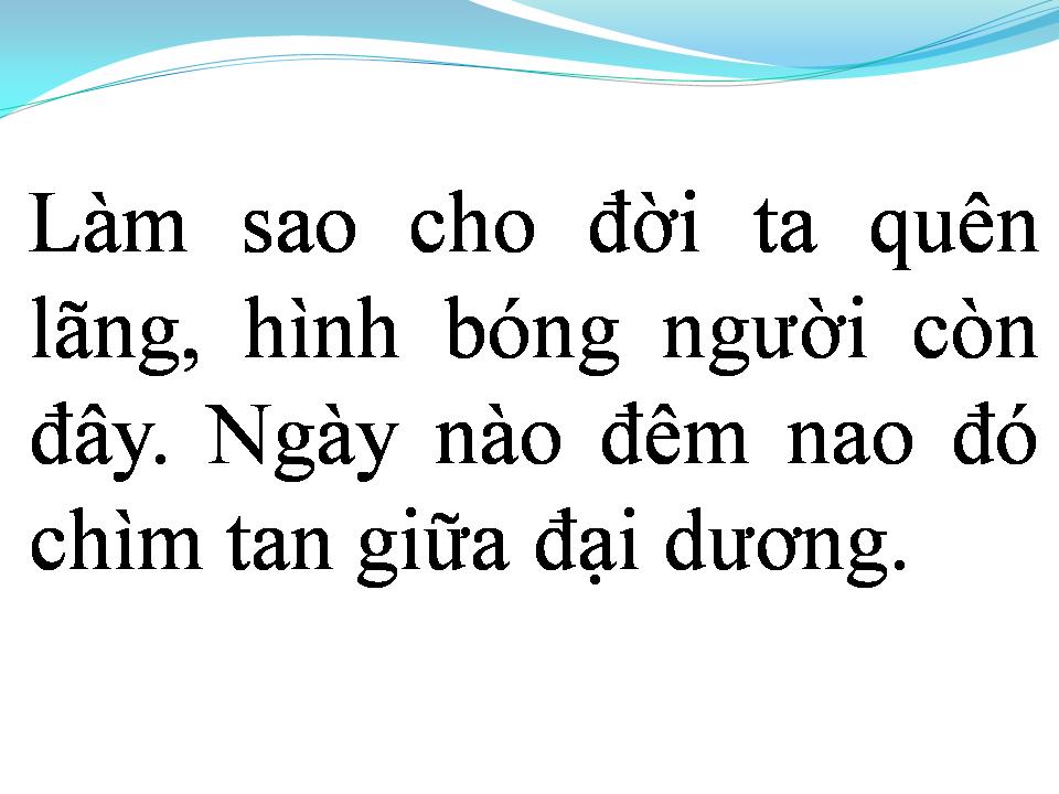 Lời bài hát VÔ TÌNH
