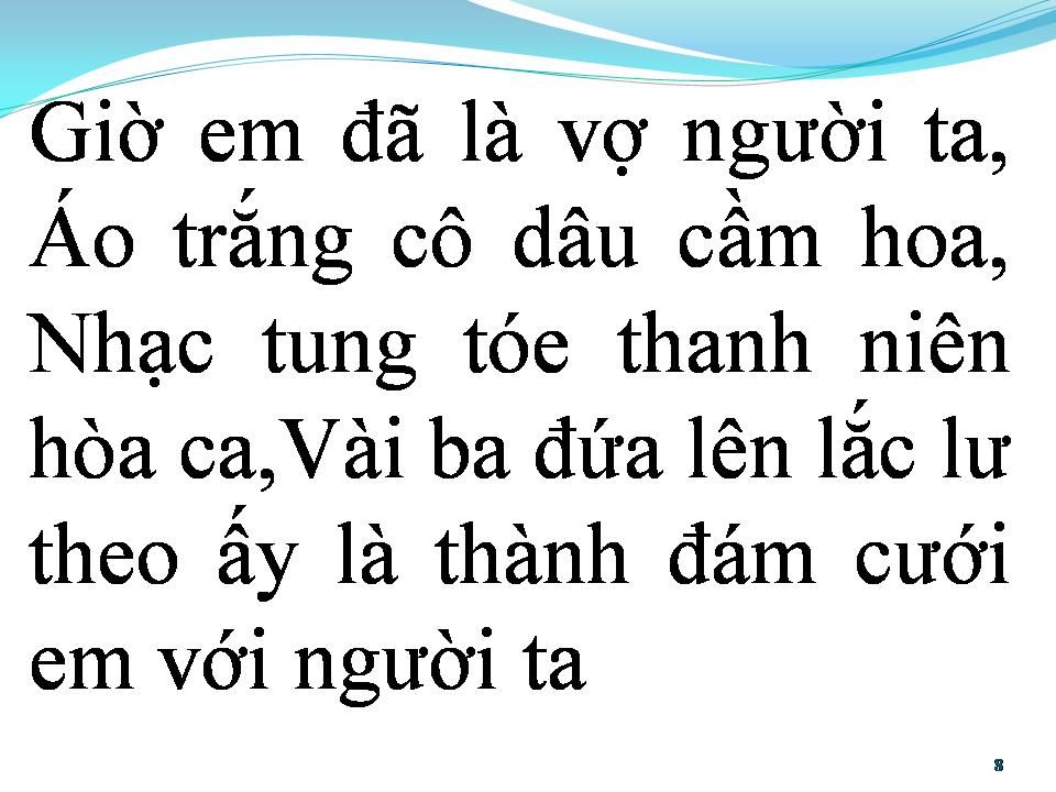 Lời bài hát VỢ NGƯỜI TA
