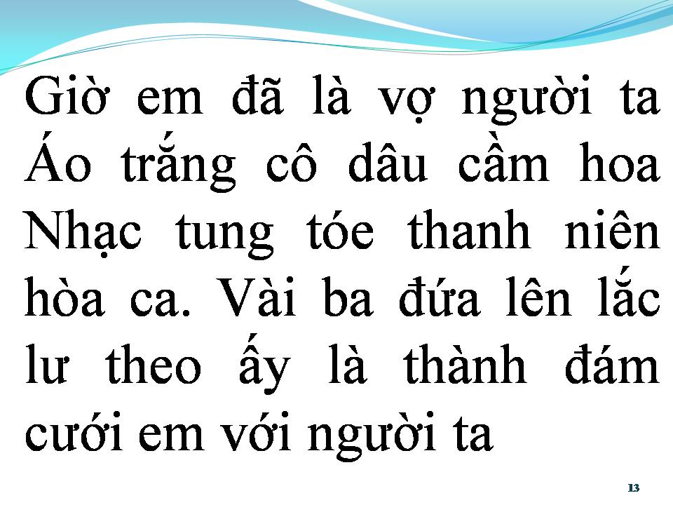 Lời bài hát VỢ NGƯỜI TA