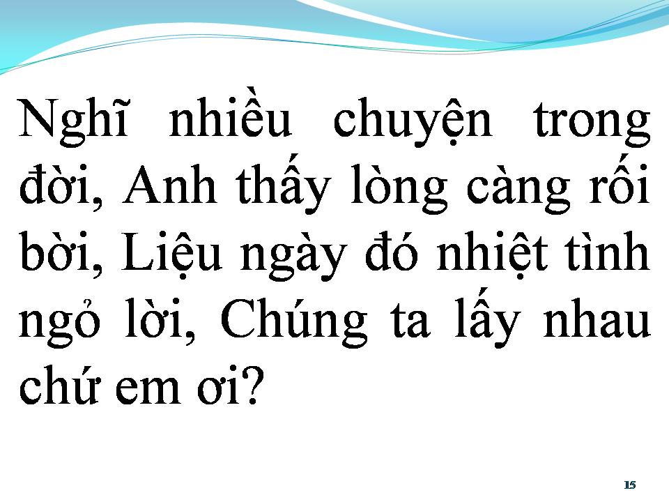 Lời bài hát VỢ NGƯỜI TA