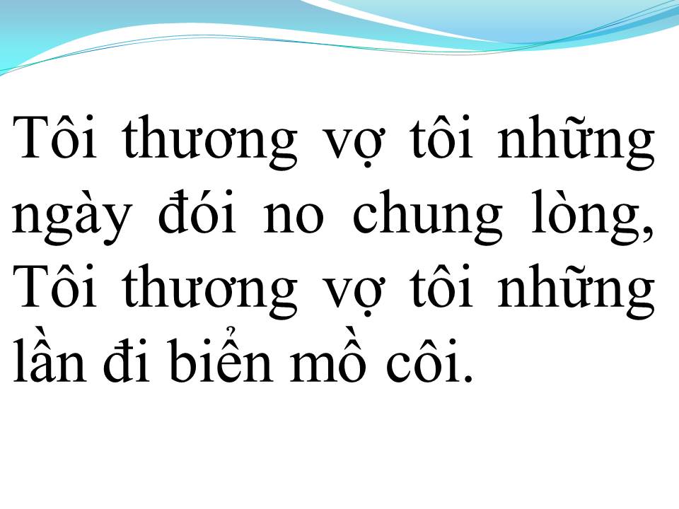 Lời bài hát VỢ TÔI