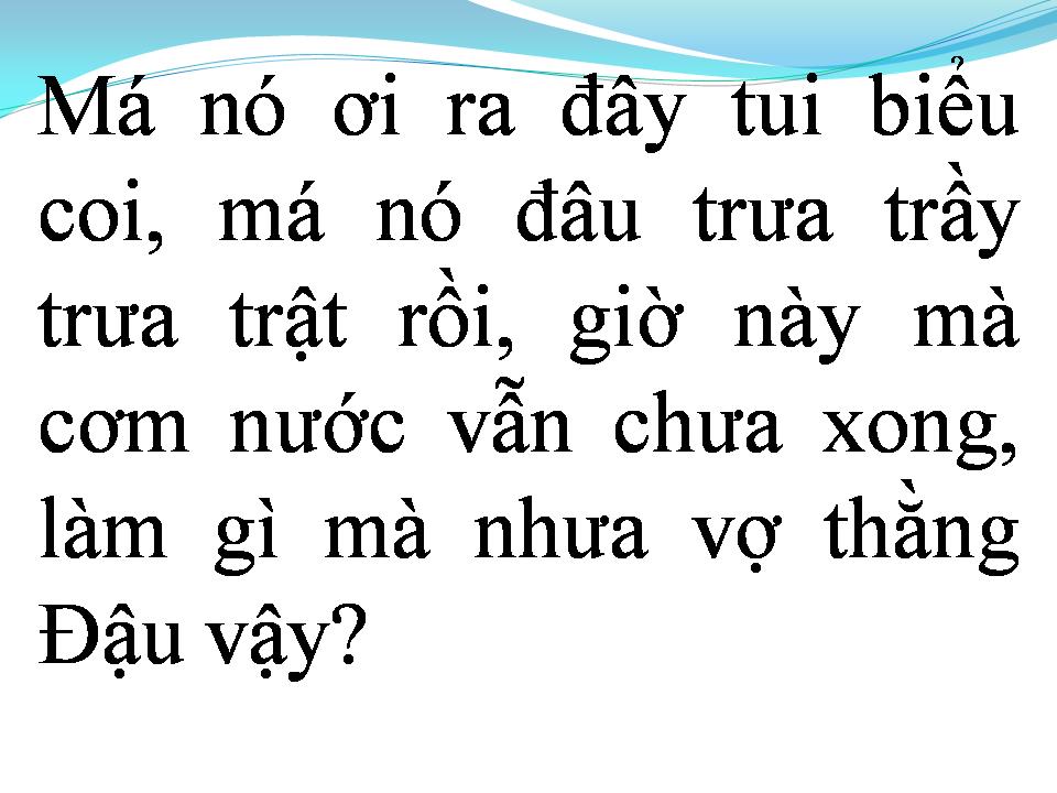 Lời bài hát VỢ THẰNG ĐẬU