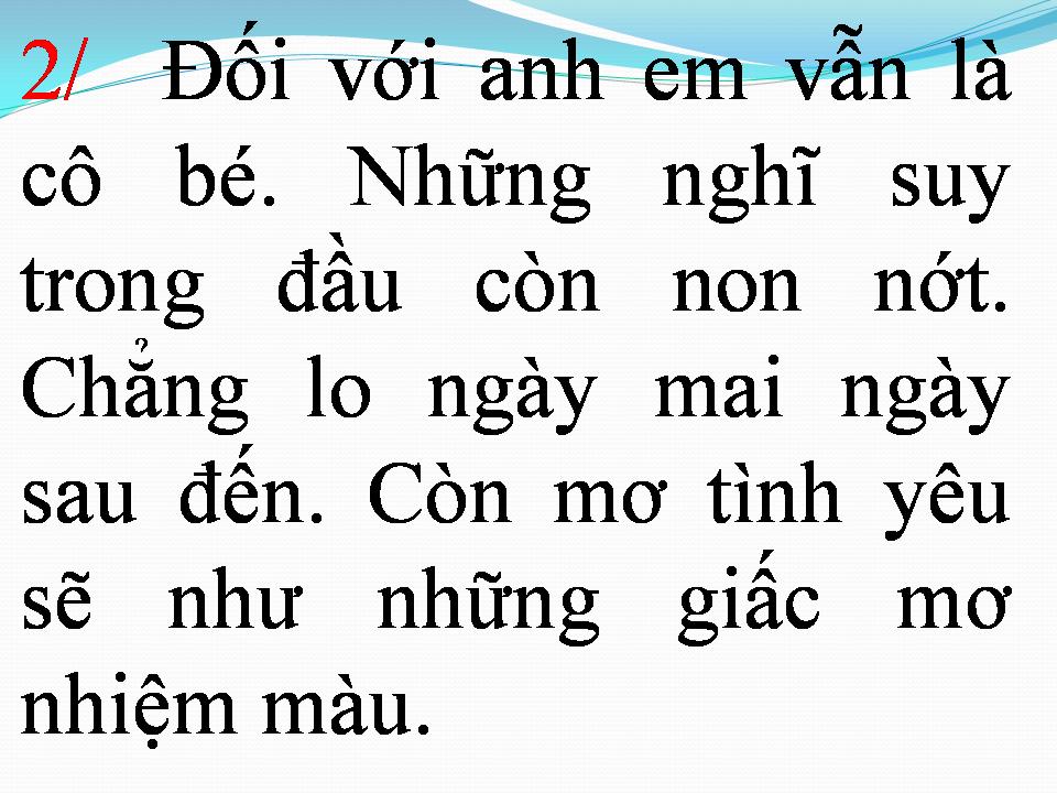 Lời bài hát VỚI ANH EM VẪN LÀ CÔ BÉ