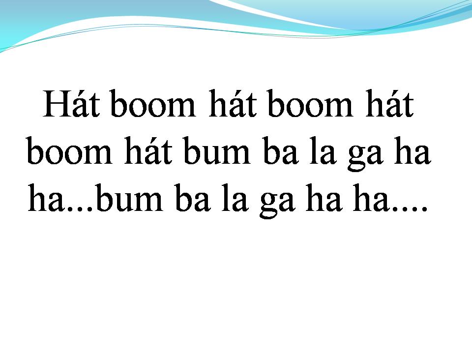 Lời bài hát VŨ ĐIỆU BOOM BOOM