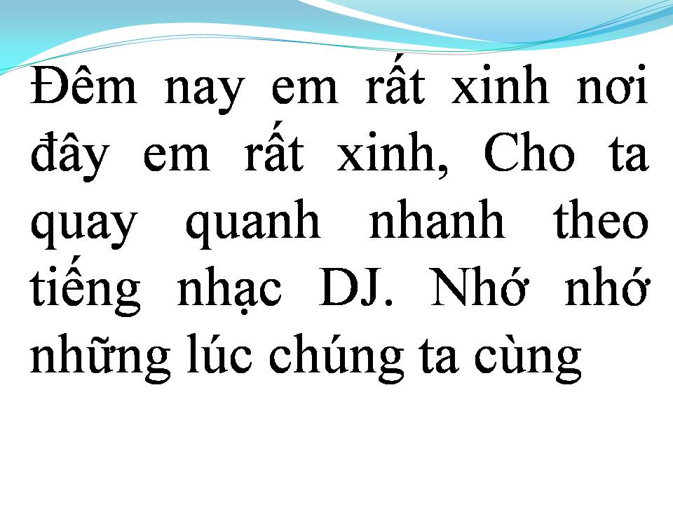 Lời bài hát VŨ ĐIỆU BOOM BOOM