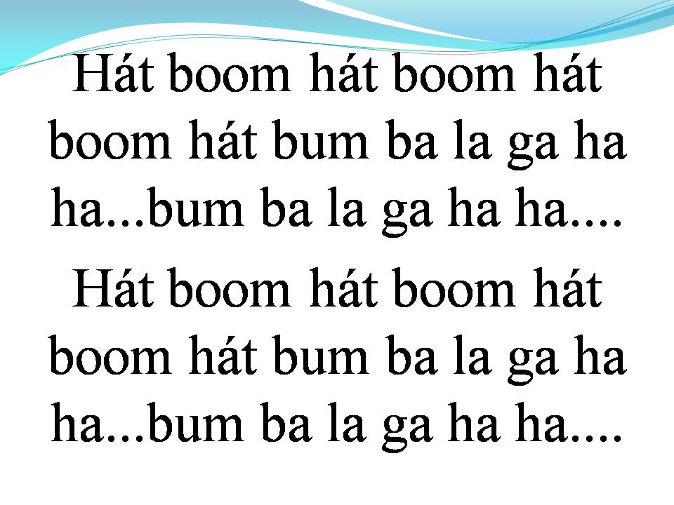 Lời bài hát VŨ ĐIỆU BOOM BOOM