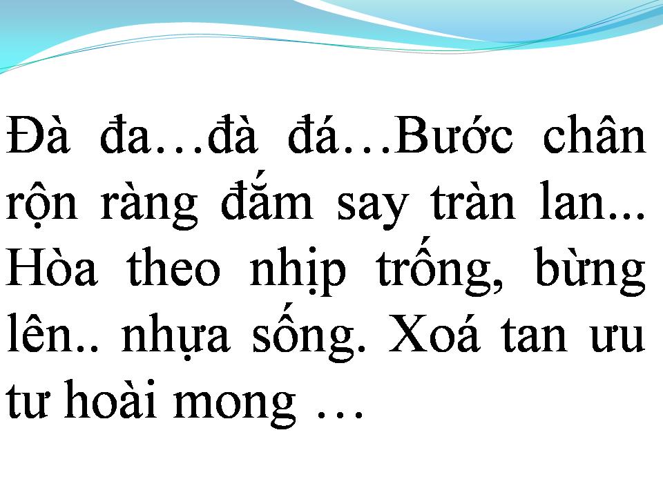 Lời bài hát VŨ ĐIỆU THẦN TIÊN