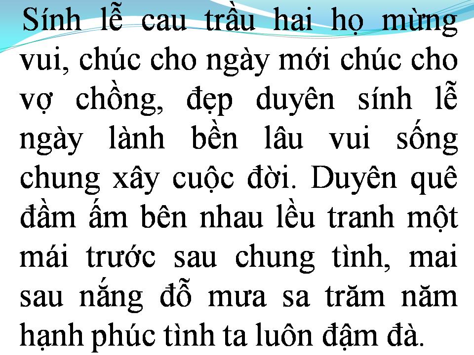 Lời bài hát VUI NGÀY CƯỚI