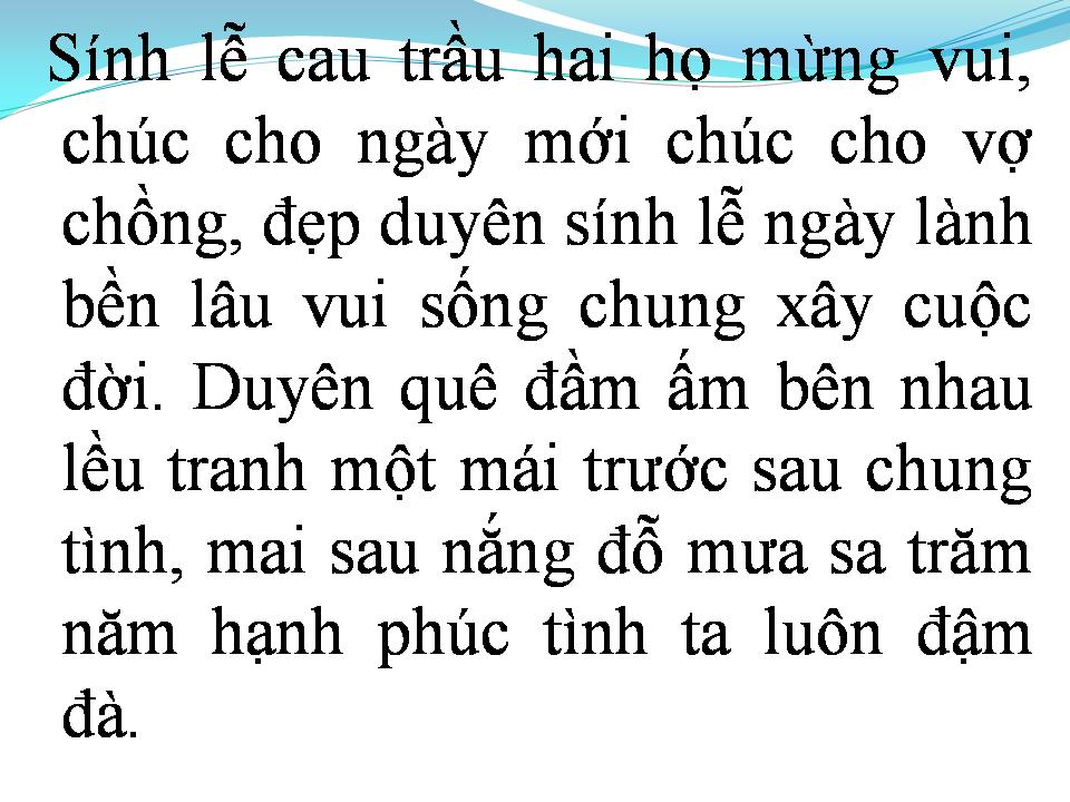 Lời bài hát VUI NGÀY CƯỚI